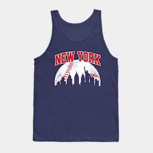 Vintage New York Skyline City Gameday Retro Vintage USA Tank Top